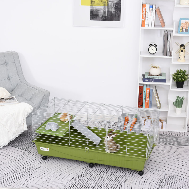 Pawhut Small Animal Cage with Ramp Wayfair